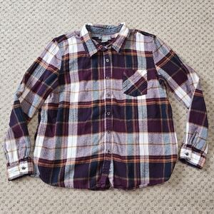 Natural reflections plaid flannel